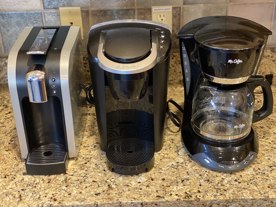 12 Cup Drip Coffee Maker, Keurig, and Verismo