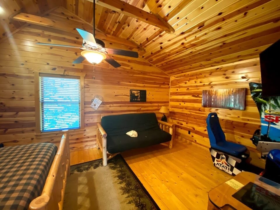 Pull out futon is great if you have  kids staying too.