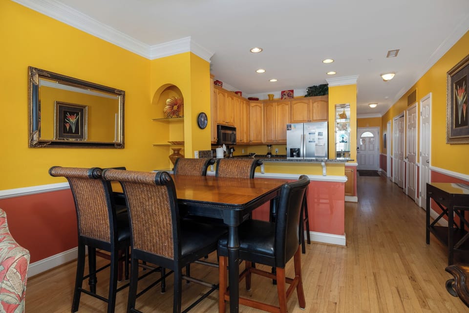 Gather around this elegant dining table