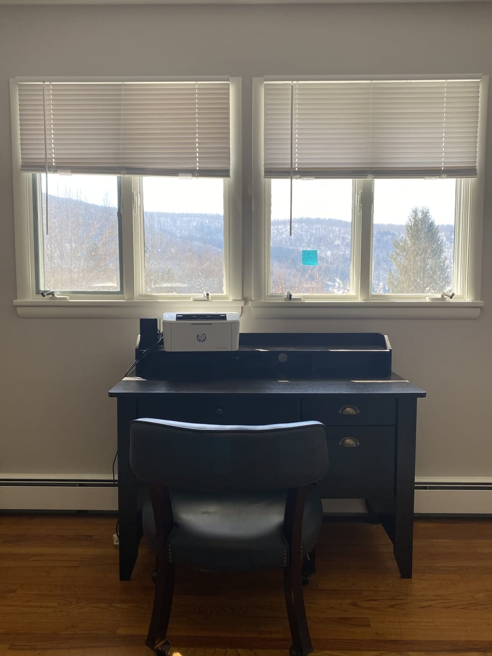 Office area with a view!  Perfect for remote working/learning. 