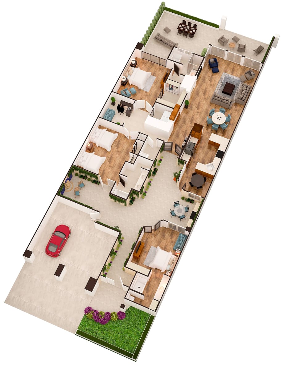 Fully renovated, bright, awesome floor plan and many custom touches 