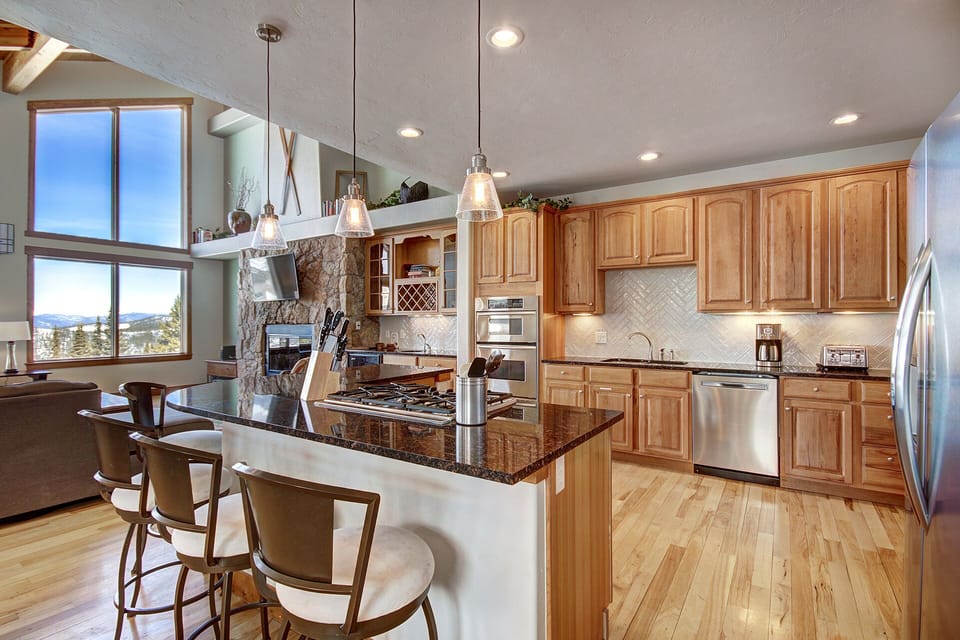 open kitchen area