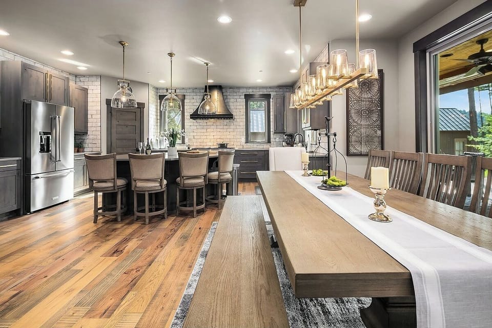 Dining Room – Bench + Chair Combo for All-Guest Comfort.