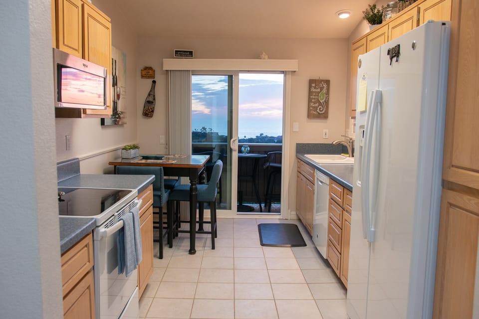 Full kitchen and nook with all the amenities. Balcony access. enjoy the view.