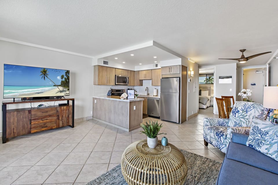 Beautifully remodeled kitchen with all new furnishings and decor