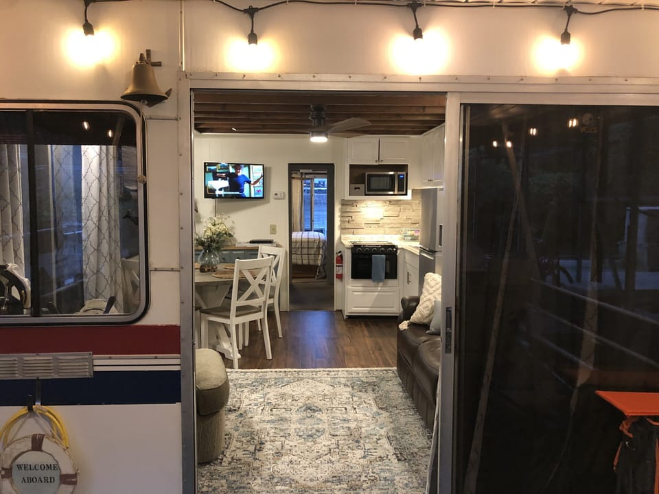 View of inside from front deck