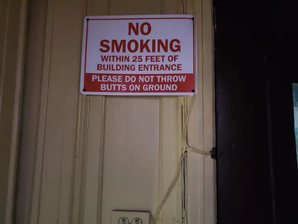 Smoking is prohibited.