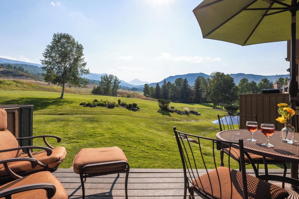 Patio with Mountain Views
