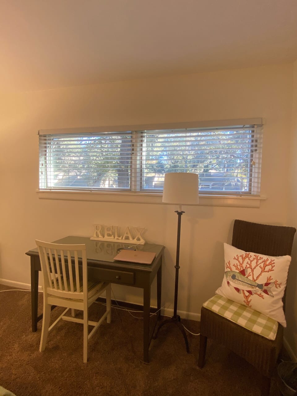 Master bedroom workspace for privacy  