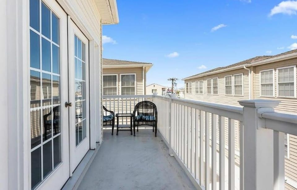 Deck off the living room 