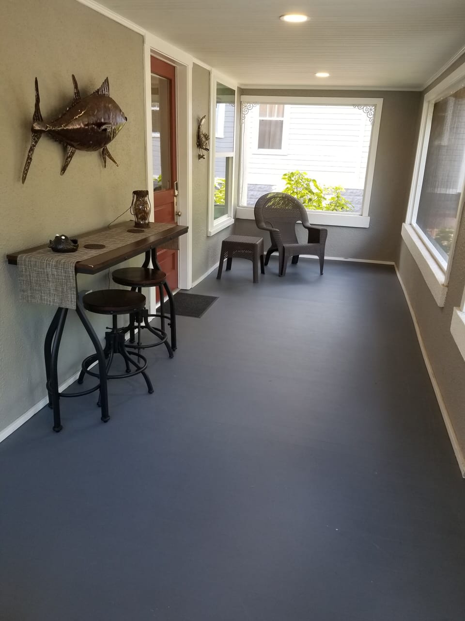 Enormous Screened-In 23' x 7.5' Front Porch