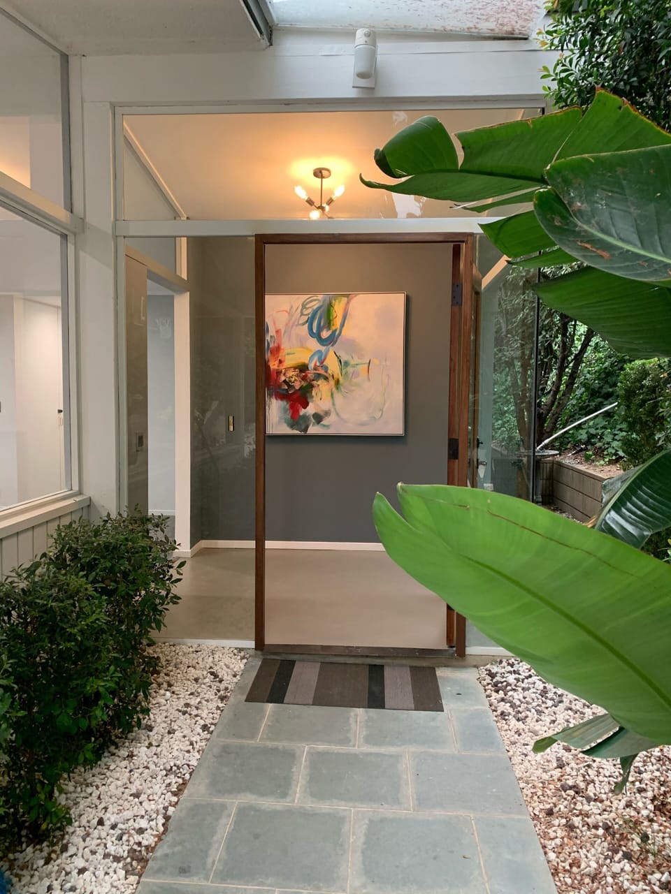 A very welcoming front door.