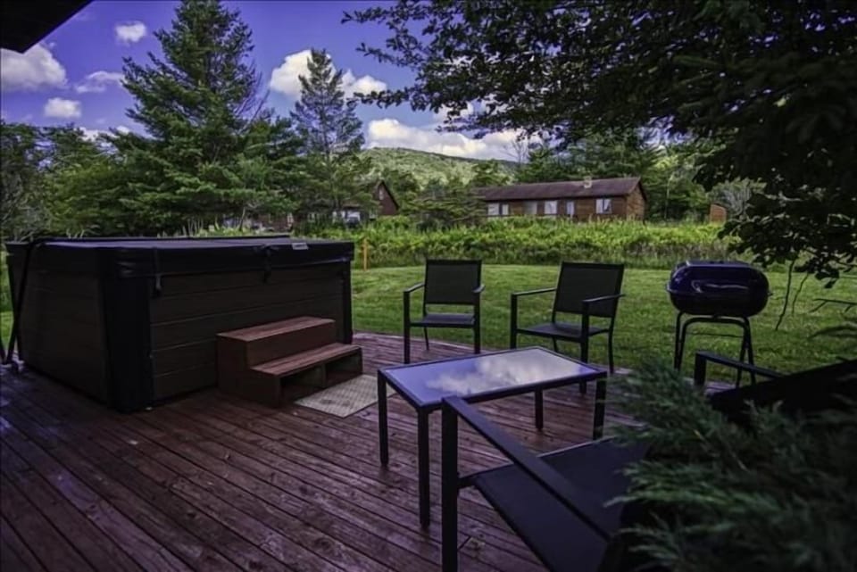 Deck Area with Hot Tub