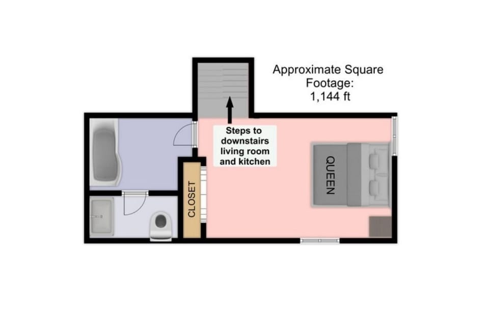 Primary Bedroom and Bathroom level.