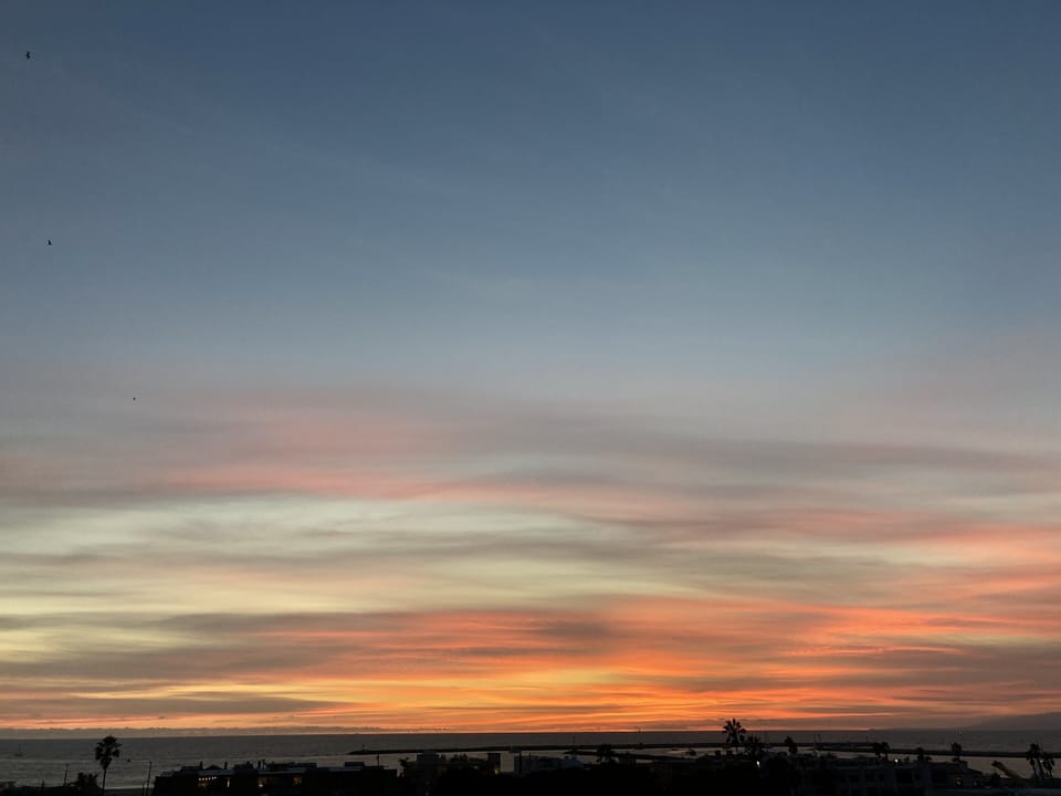 Sunset views from Mid level deck