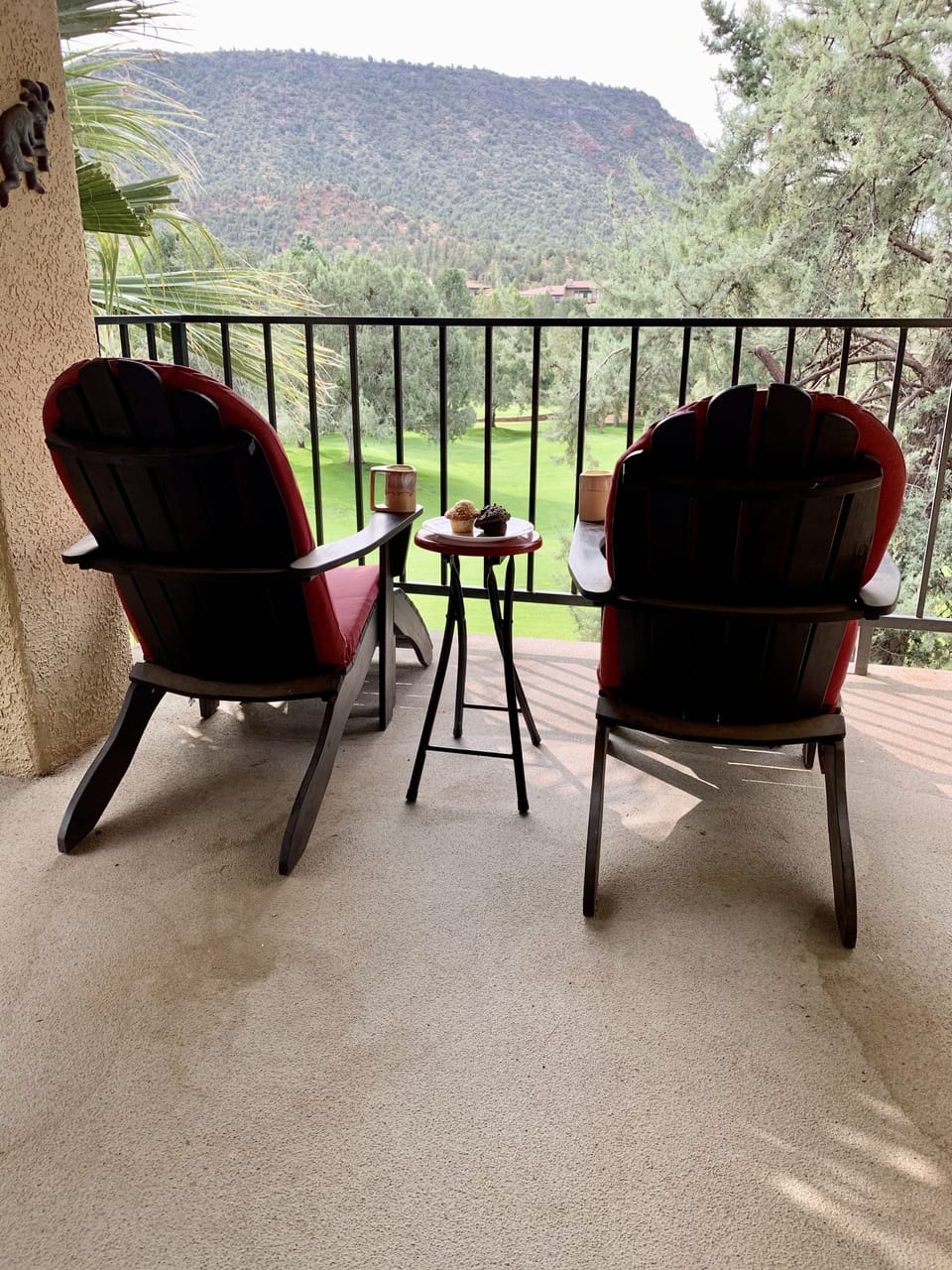 Breakfast for two from the private balcony