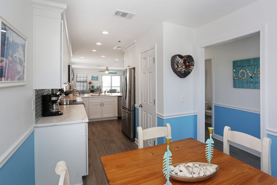 Breakfast Nook, Kitchen & Half Bath