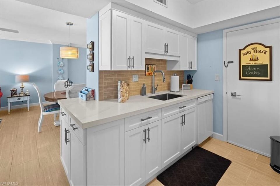 Modern and stylish kitchen with all kitchen utensils needed for a wonderful meal