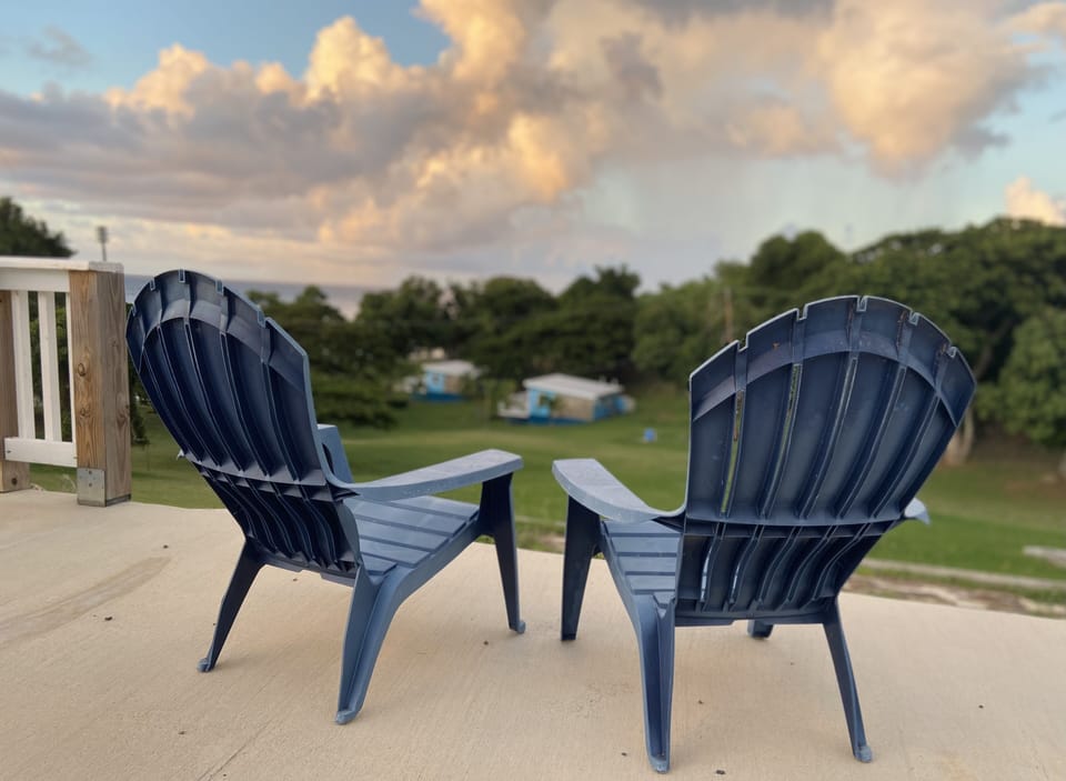 View from your back patio -- lounge chairs are also provided.