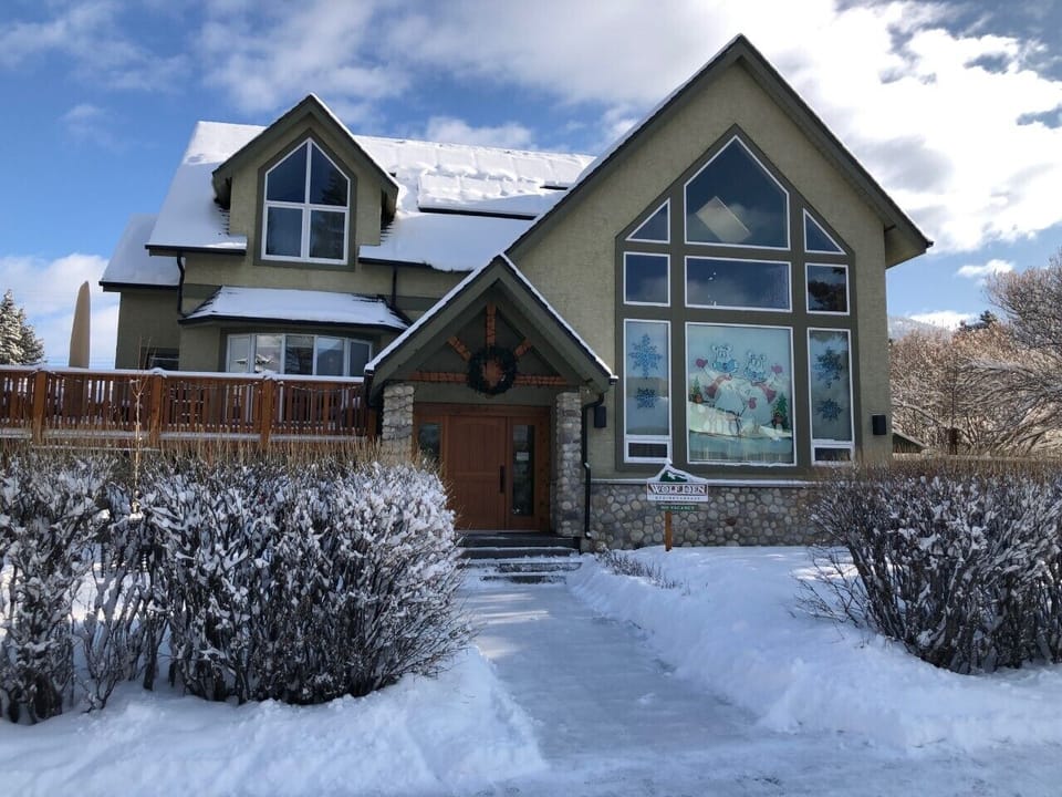 View of Property from Street.
Main Family home in Winter