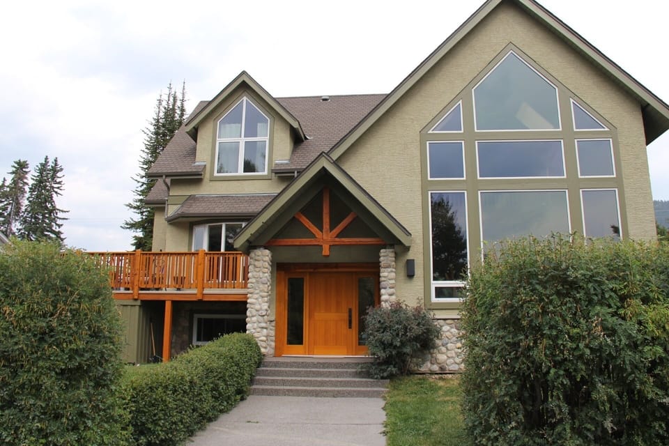 View of Property from Street.
Main Family home in Summer.