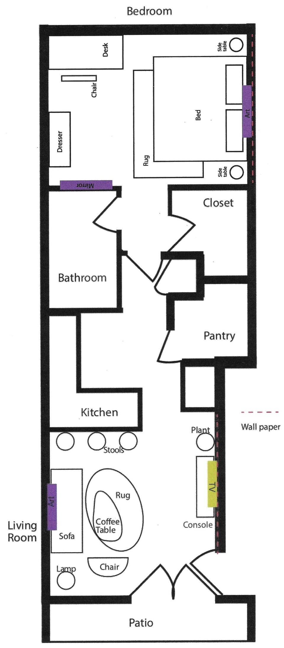 All units have a balcony overlooking 12th Ave S. Floor plan may vary a little.