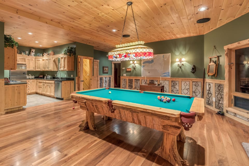 1st Floor Billiard Room.  Artisan table hand built. 1st floor Kitchen (#2)