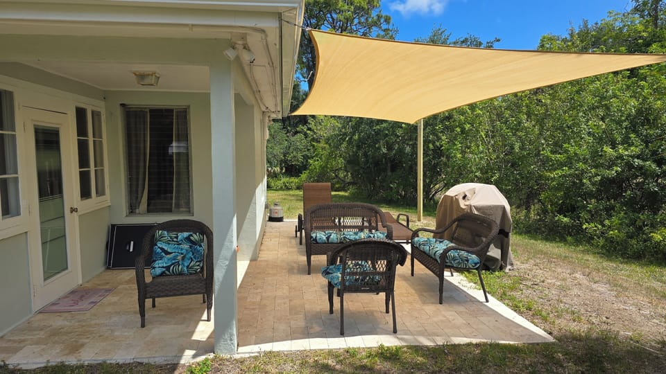 Covered back patio