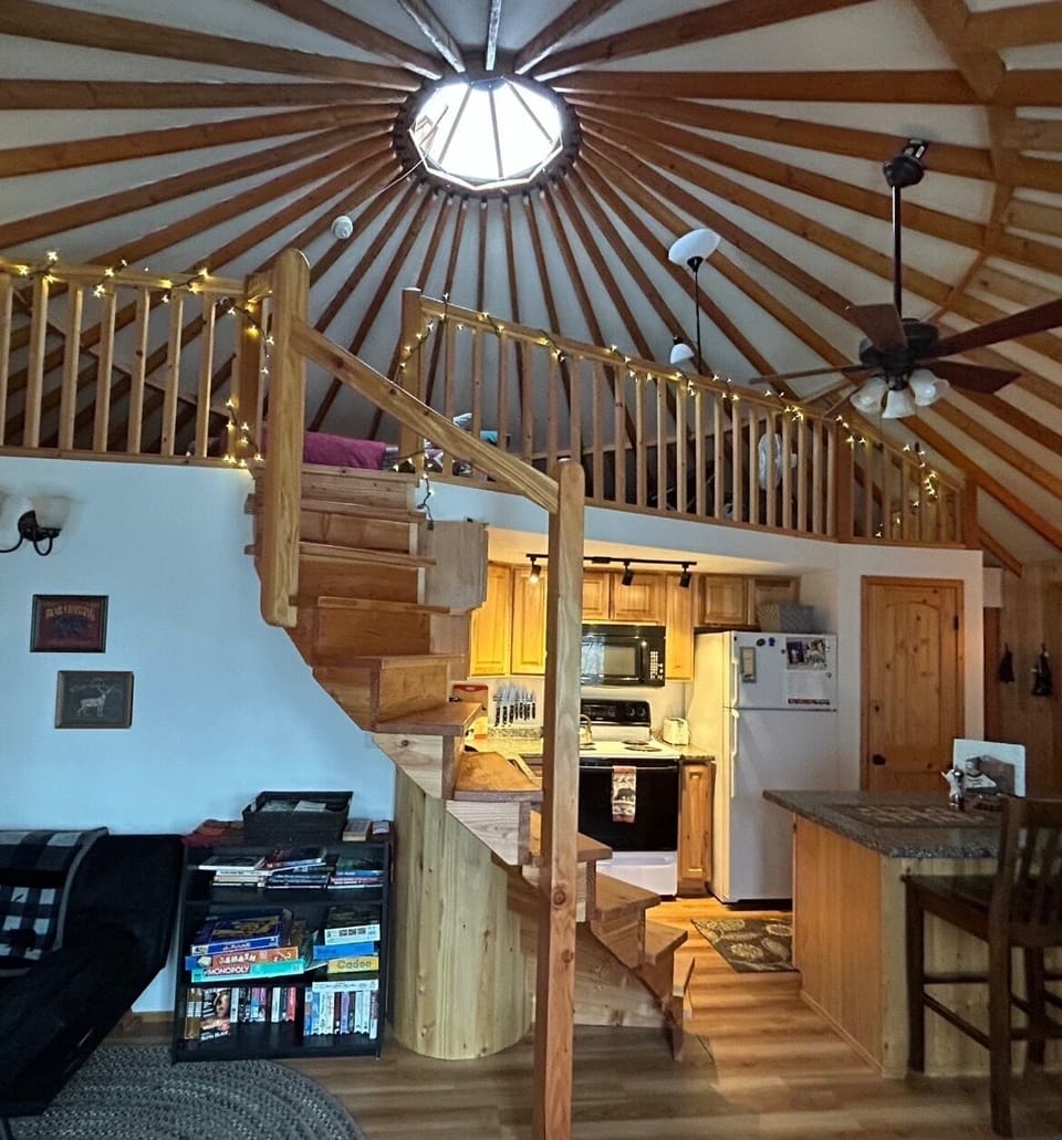 new spiral staircase! 