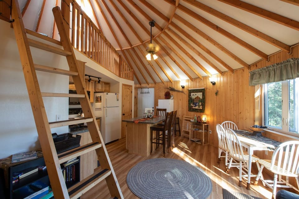 Full kitchen and dining area