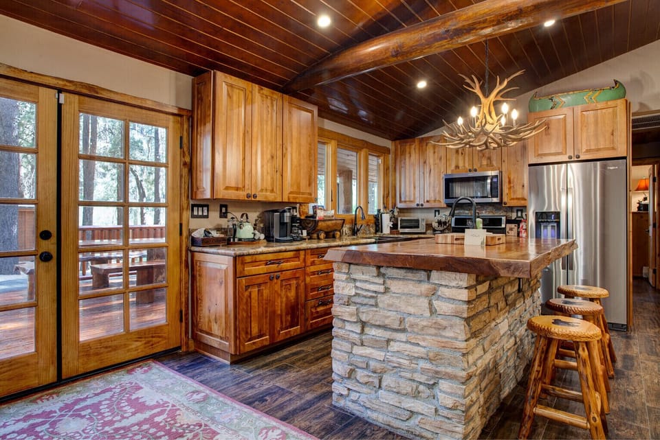 Beautiful Open concept kitchen to feel part of it all & views of the backyard