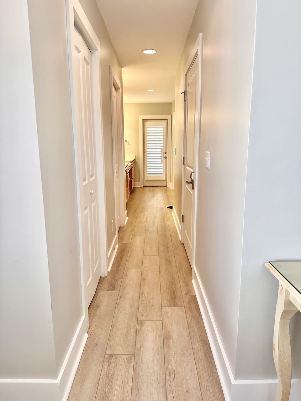 Hall from master bedroom to master batth