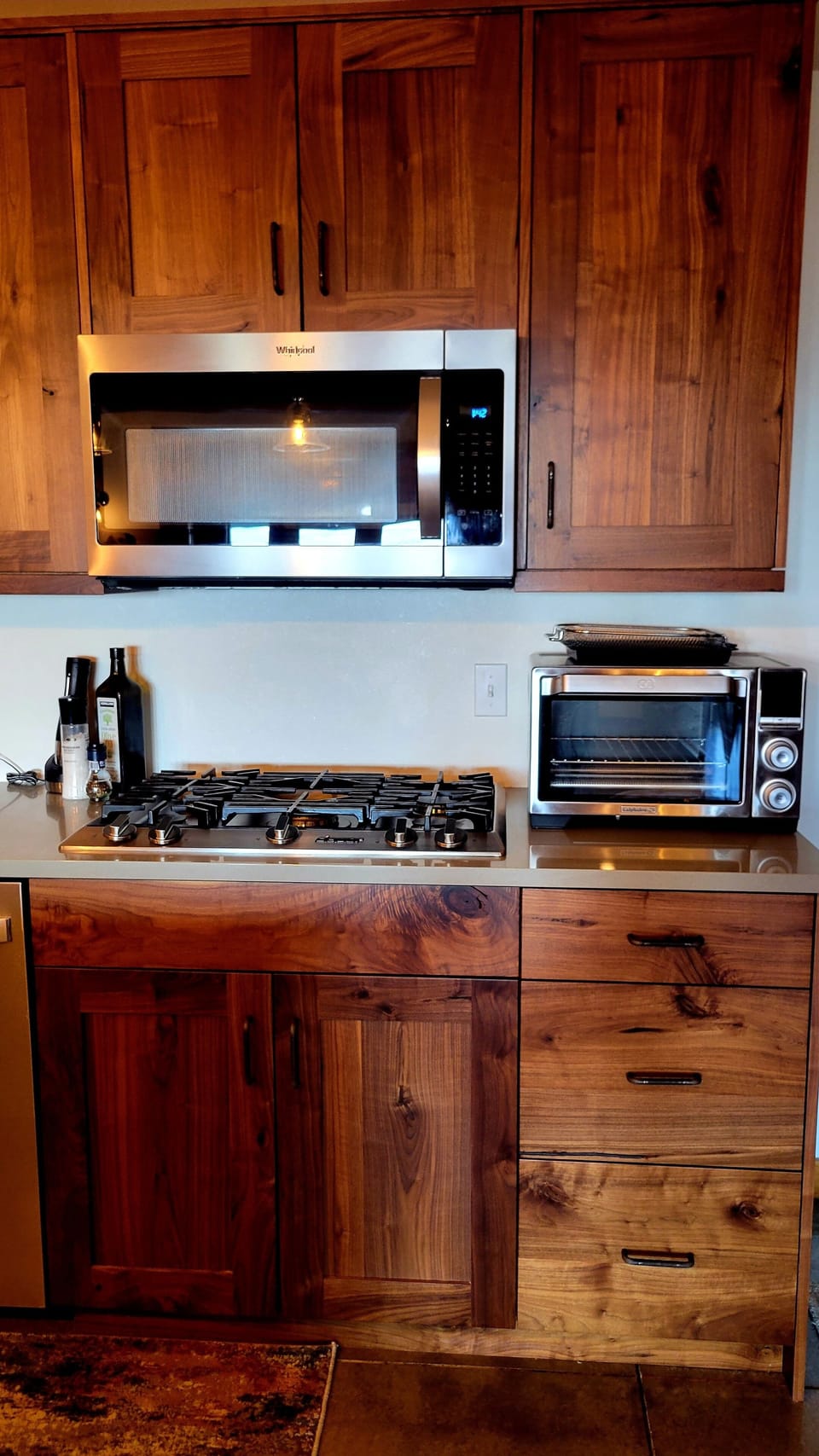 No Stove, countop gas cooktop/air fryer-toaster oven