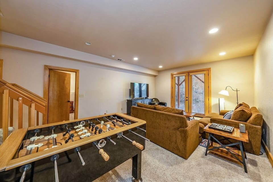 Game room. Hours of fun with foosball!