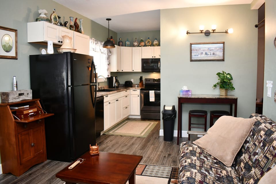 View of kitchen.