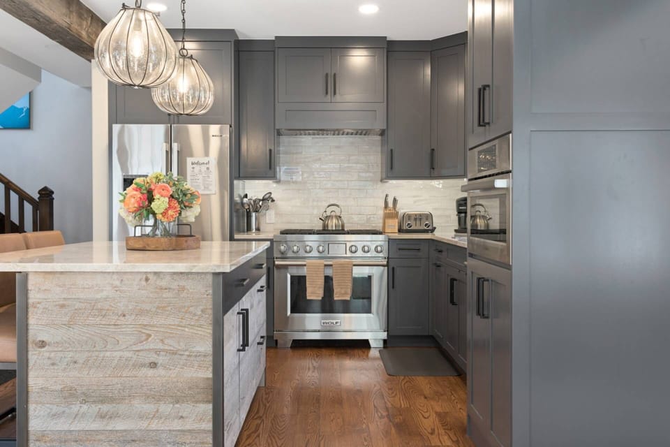 Kitchen is fully stocked to cook a holiday meal.
