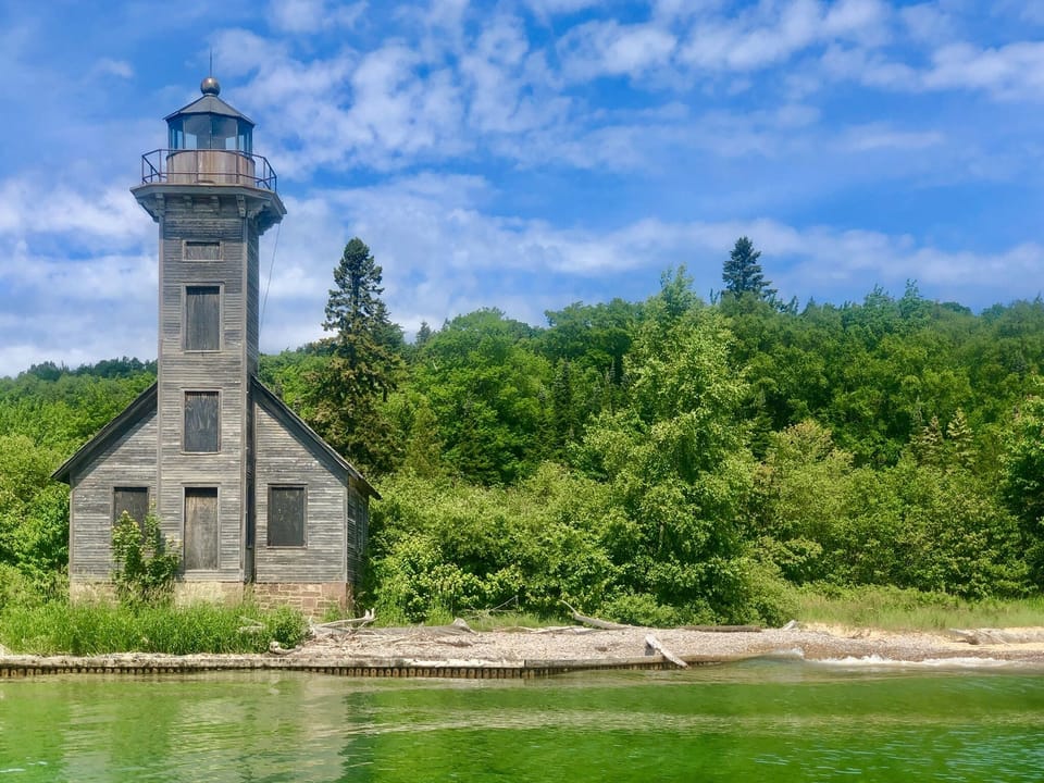 east channel light house on Grand Island