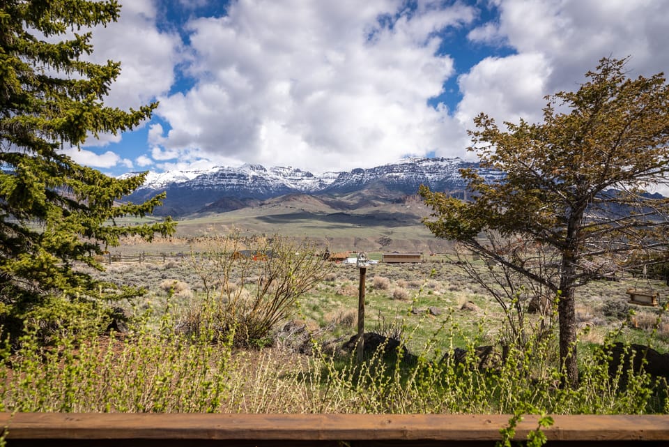 Mountain view off of deck