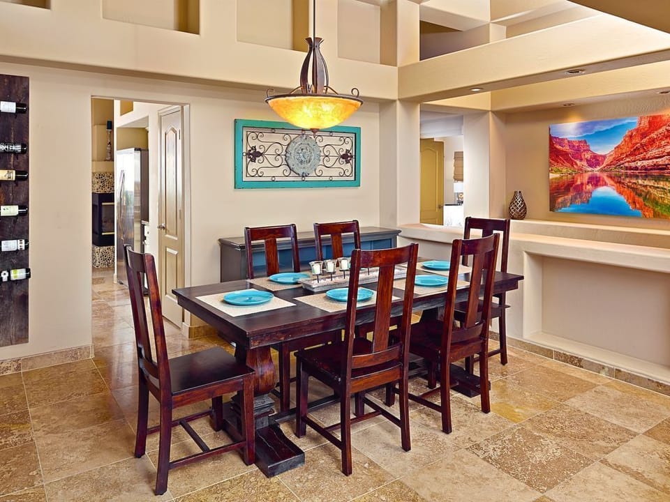 Spacious formal dining area.
