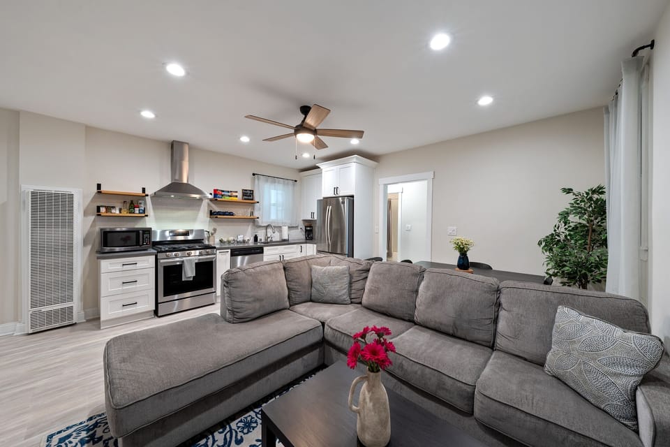 A comfortable and plush sofa for the whole family to enjoy!