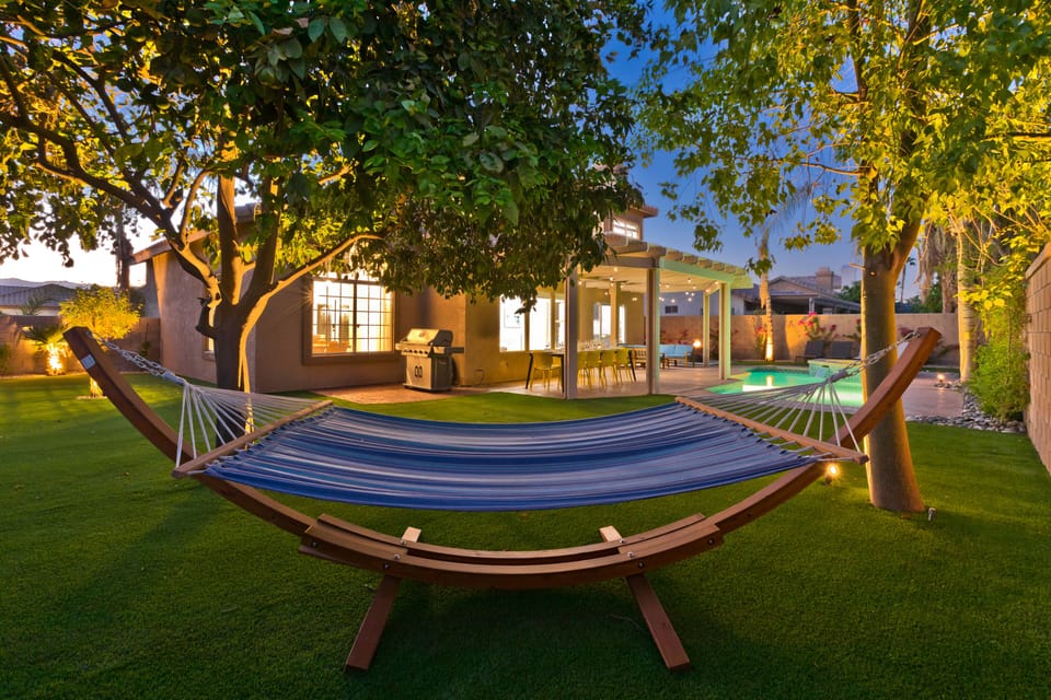 Take a nap in the two-person hammock