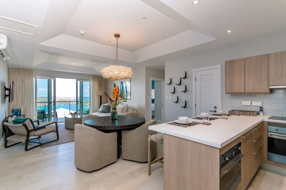 Dining and living area