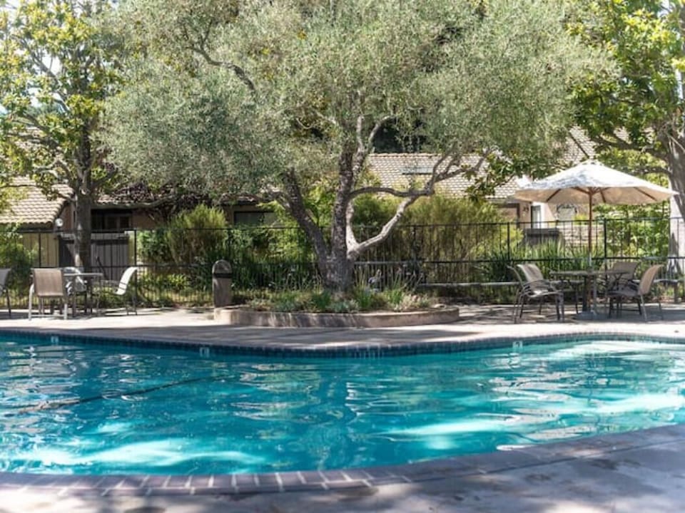 Pool near villa