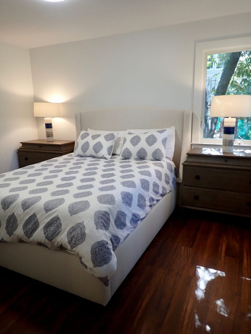 Premium mattress and quality linens. Window treatments not shown but there.