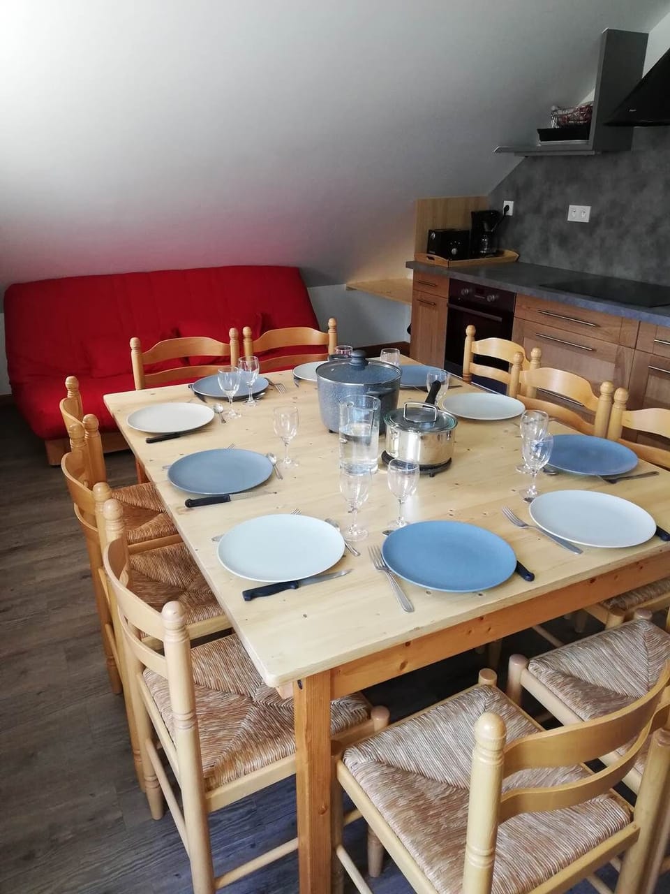 Espace Séjour cosy et Lumineux du Gîte 3