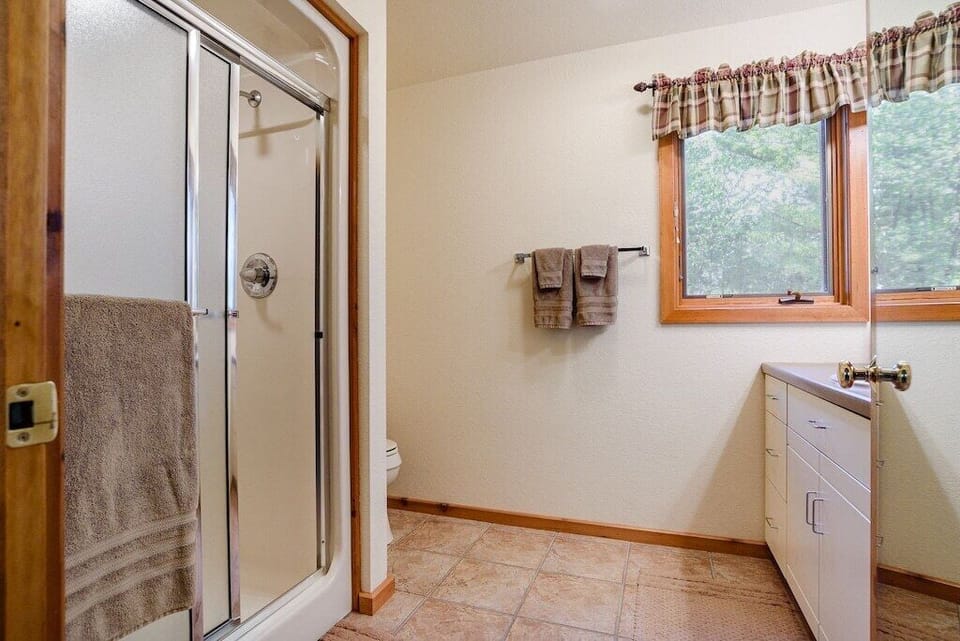 Master bath with shower.