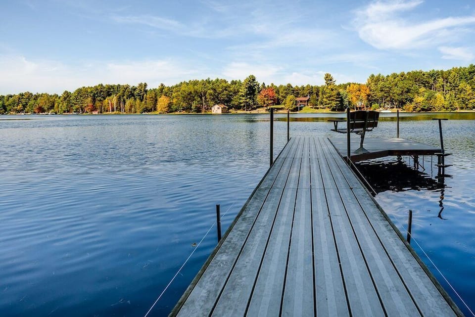 The cabin comes with a private pier to fish and swim off.  Pontoon boat rental available.