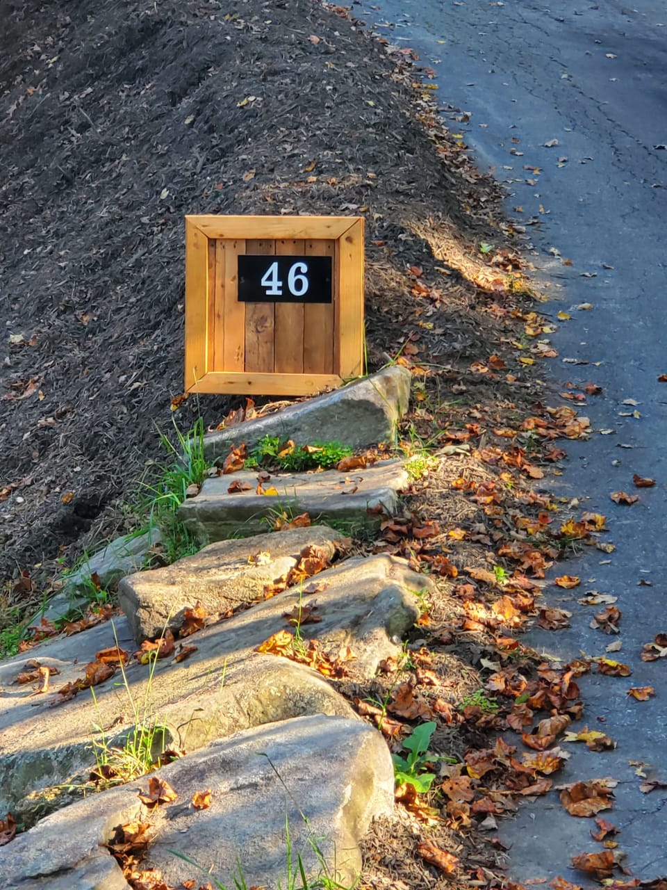 46 Green Oaks up the hill top driveway