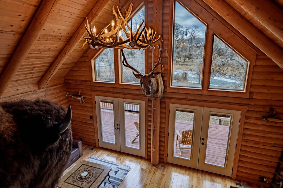 Wake up in the loft to a serene view of the river