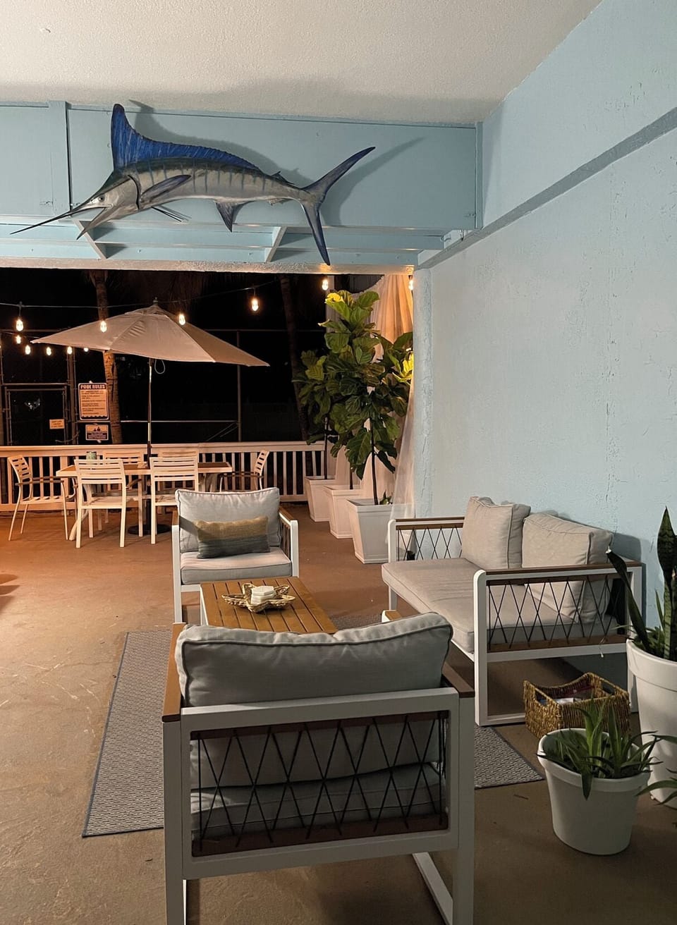 Covered terrace 